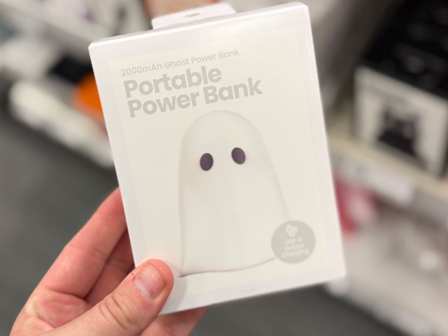 GEMS Figural Power Bank Ghost in hand in store
