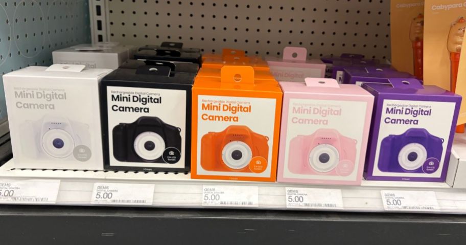 GEMS Mini Digital Camera on shelf in store