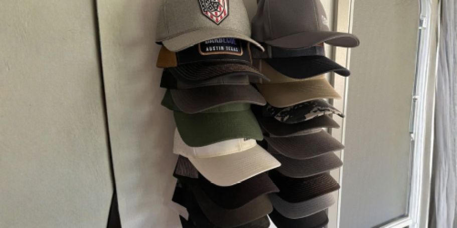 Baseball Hat Organizer 2-Pack Only $6.74 on Amazon (Reg. $15)
