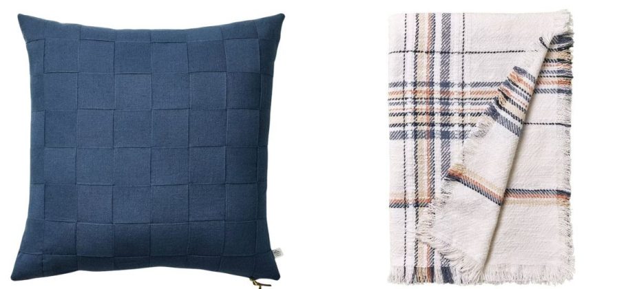 Hearth & Hand w Magnolia throw pillow and blanket