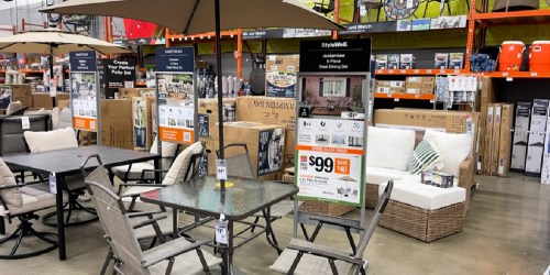 Home Depot Steal: 6-Piece Patio Set AND Umbrella Just $99!