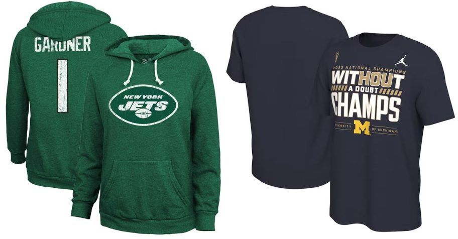 Hoodies and T Shirts on sale at Fanatics