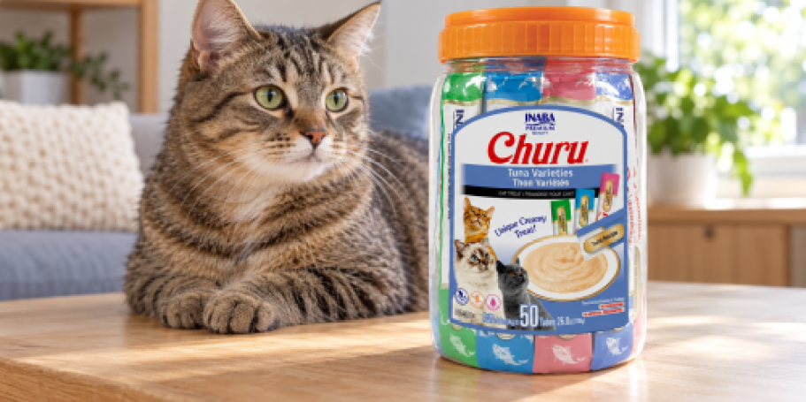 Inaba Churu Cat Treat Tubes 50-Pack Just $14.61 on Chewy.com (Reg. $50)