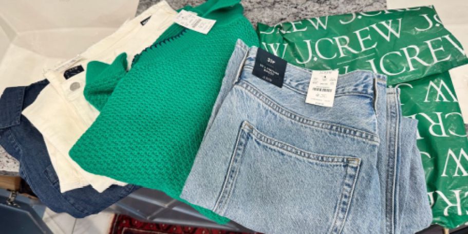 Up to 90% Off J.Crew Factory Clearance = Styles from $3.82 (Today Only!)