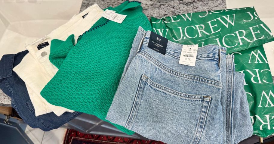 Up to 90% Off J.Crew Factory Clearance = Styles from $3.82 (Today Only!)