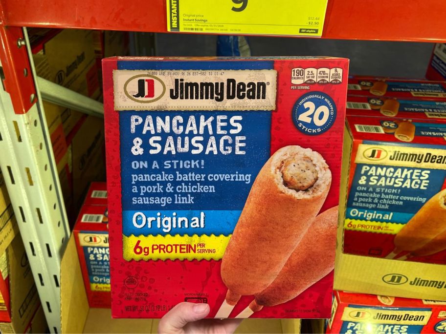 Jimmy Dean Original Pancake & Sausage on a Stick 20-Count box in store