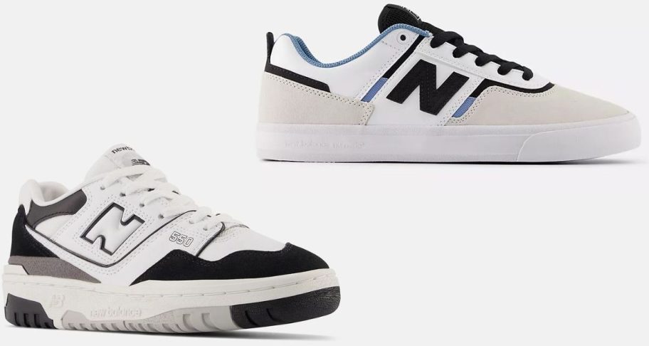 Stock images of two New balance Shoes