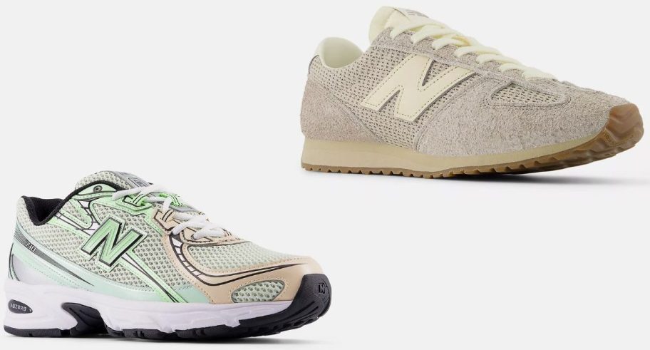 Stock images of two New balance Shoes