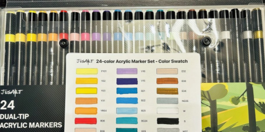 Dual-Tip Acrylic Paint Pens 24-Pack Just $6.64 Shipped for Amazon Prime Members