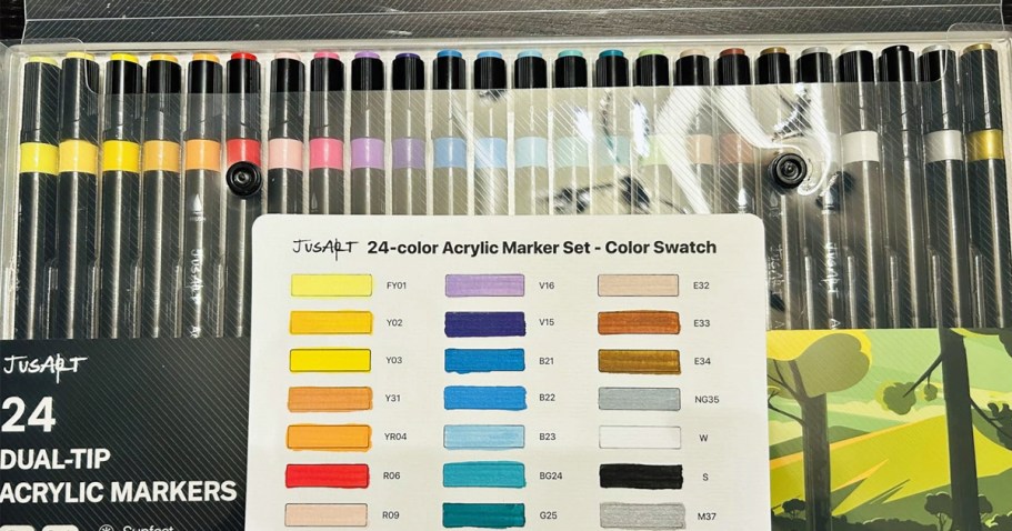 Dual-Tip Acrylic Paint Pens 24-Pack Just $6.64 Shipped for Amazon Prime Members