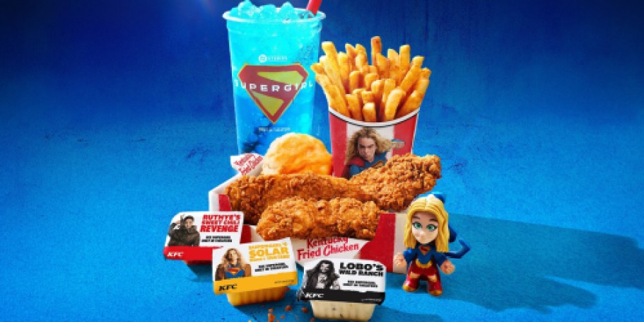 KFC’s Supergirl Meal Has 3 New Sauces, a Kryptonian Kooler & Keychain