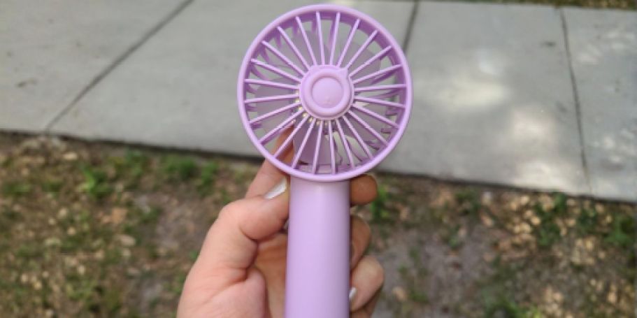 Rechargeable Portable Fans Only $4.99 on Amazon (Reg. $10)