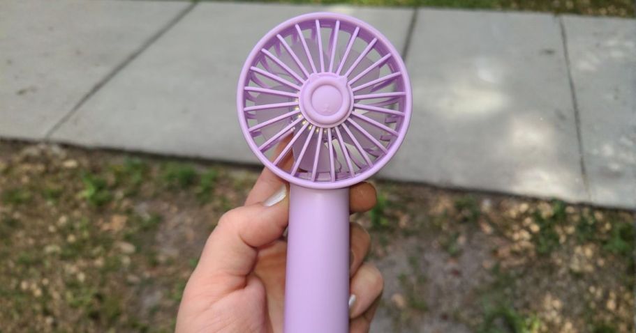 Rechargeable Portable Fans Only $4.99 on Amazon (Reg. $10)