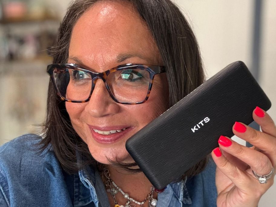 lina wearing KITS Marcella Glasses