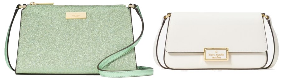 green and white crossbody bags