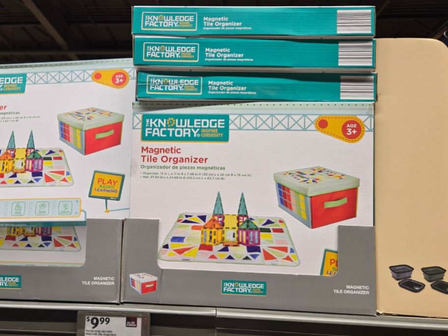 Knowledge Factory Magnetic Tile Organizers in store