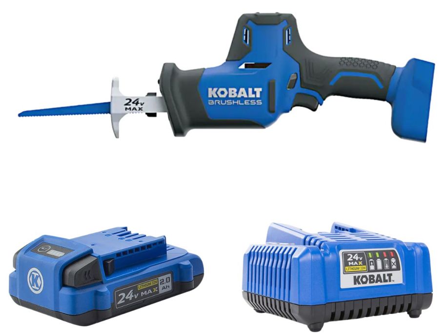 Kobalt 24V Variable Speed Brushless Cordless Reciprocating Saw