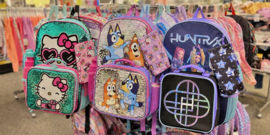 Kids Character Backpack 5-Piece Sets Only $16.99 on Kohls.com (Reg. $40) – Lots of Fun Styles