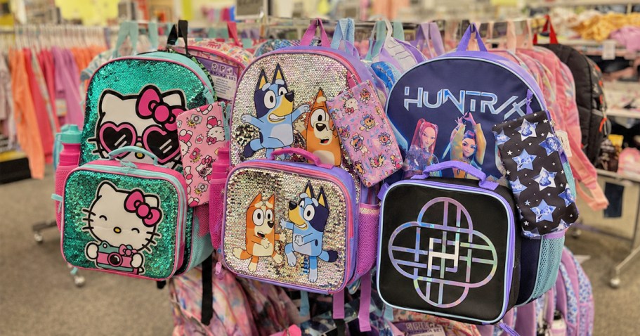 Kids Character Backpack 5-Piece Sets Only $16.99 on Kohls.com (Reg. $40) – Lots of Fun Styles