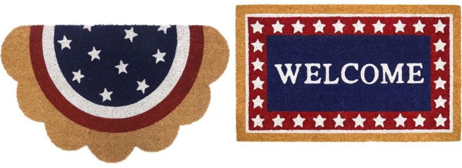 Stock images of two Coir doormats