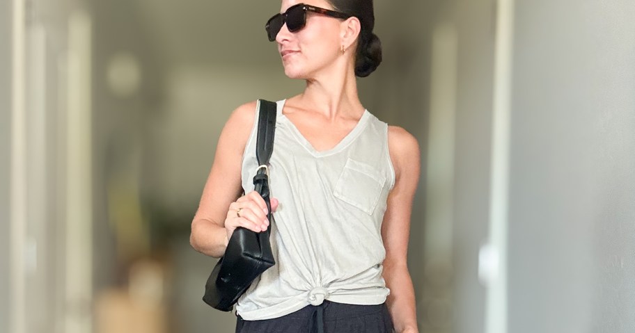 Kohl's Tank Top being worn by a woman