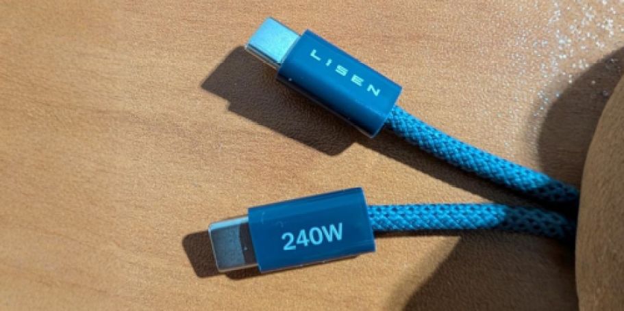 USB-C Charging Cable 2-Pack Just $5.60 on Amazon (Reg. $10)
