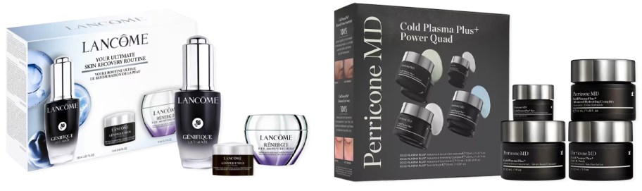Lancome Genifique Ultimate Discovery Skincare Gift Set and Perricone MD Cold Plasma Plus+ Power Quad