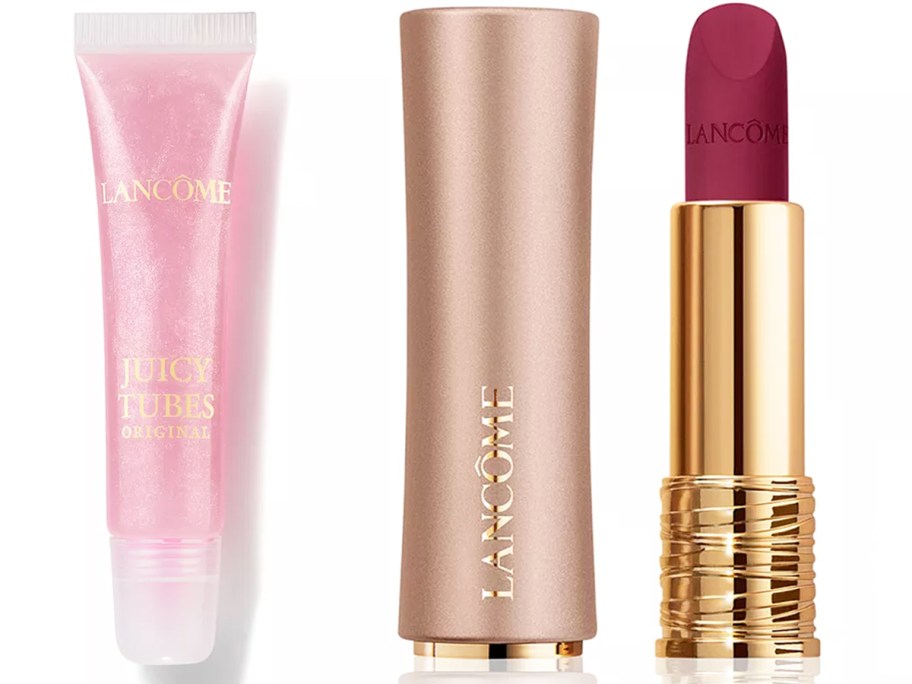 lancome lip gloss and lipstick