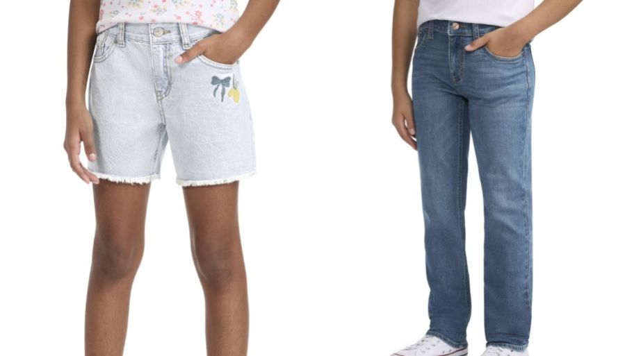 Levi pants in shorts and long pants