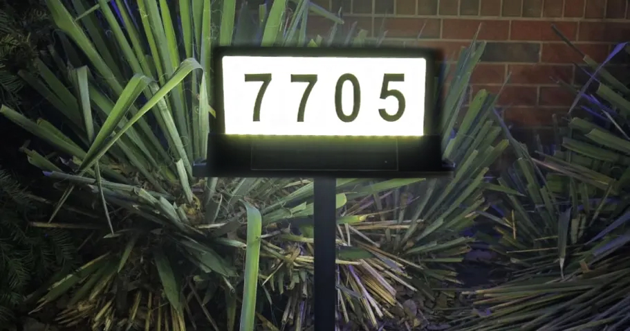 address sign