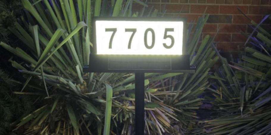 Solar Address Sign Only $17.99 Shipped on Amazon (Reg. $36) | Easy to Customize
