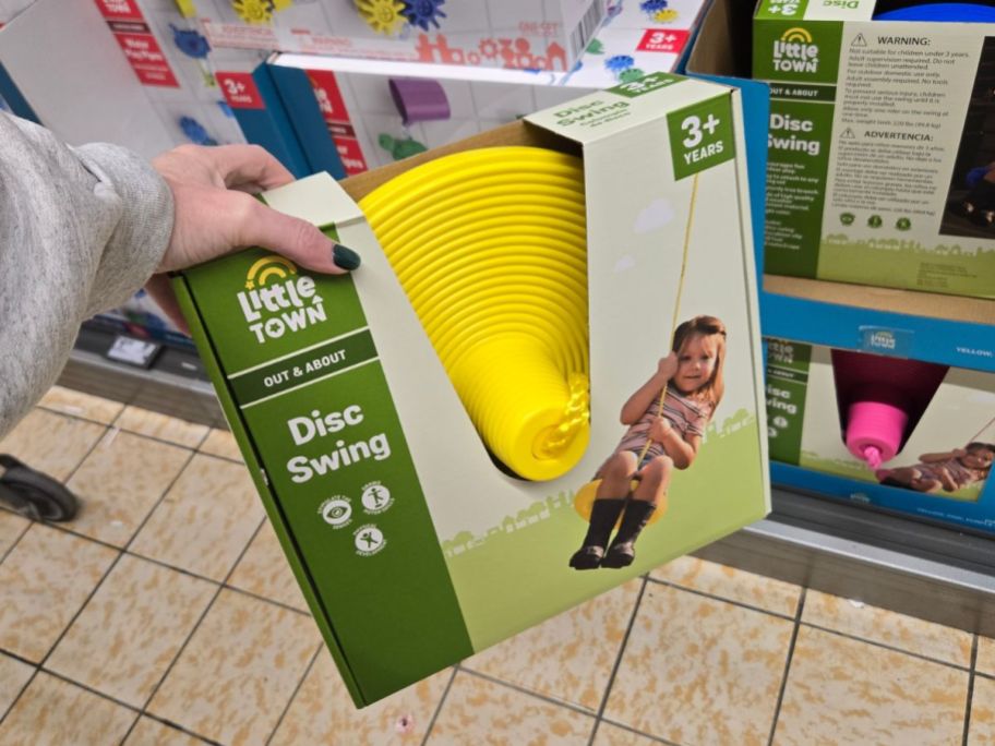 Little Town Disc Swing in hand in store