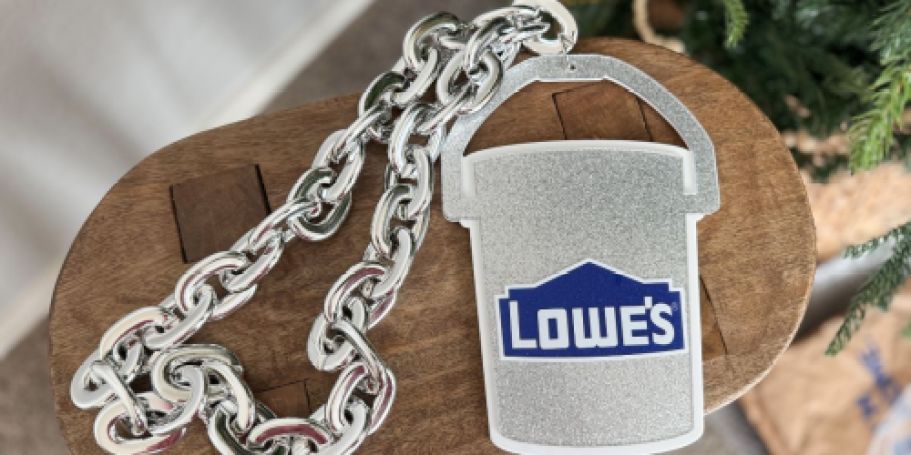 Lowe’s Glitter Bucket Necklace or Bling Glasses Only $19.98 Shipped | Will Sell Out