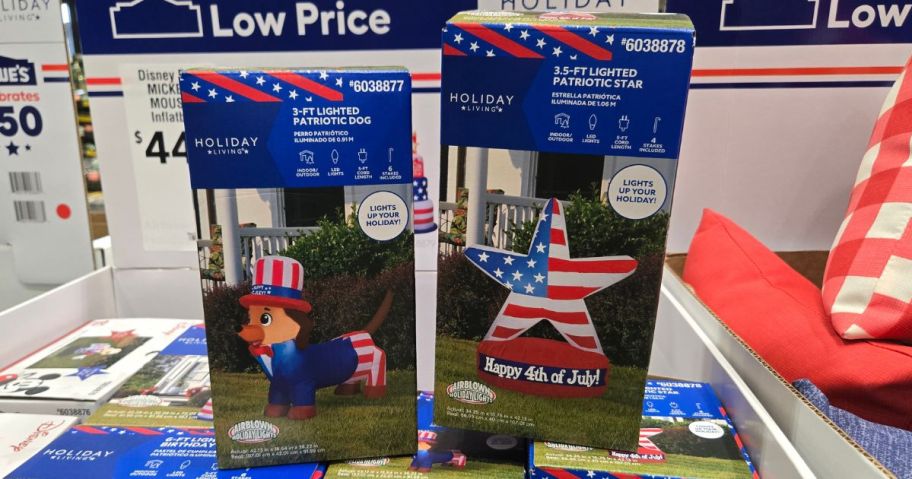 Lowes Patriotic Inflatable dachsund or star
