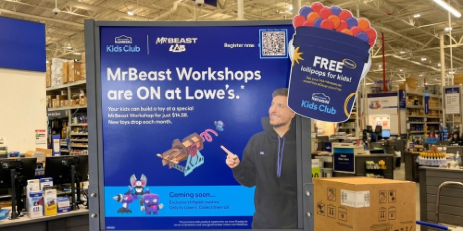 SO Fun! MrBeast Kids Workshops at Lowe’s on May 30th (Register Now)