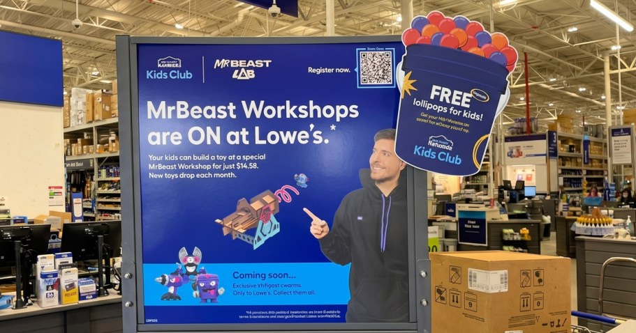 SO Fun! MrBeast Kids Workshops at Lowe’s on May 30th (Register Now)