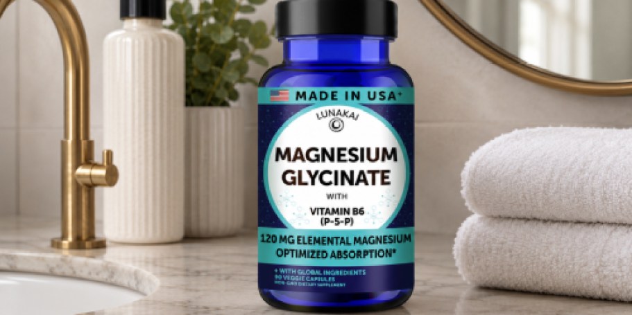 Magnesium Glycinate 90-Count Just $9.96 Shipped on Amazon | Supports Better Sleep & Relaxation