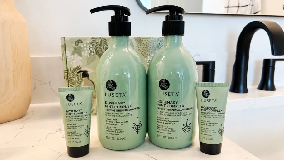 Luseta Rosemary Mint Shampoo & Conditioner 4-Piece Set Only $17.69 Shipped on Amazon