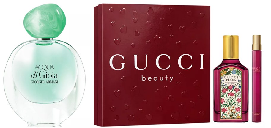 armani fragrance and gucci fragrance gift set