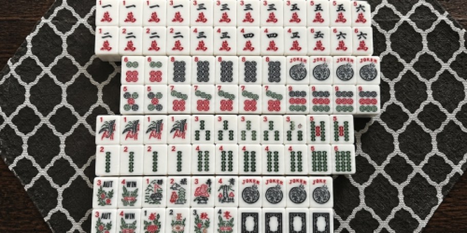 Mahjong Tile Sets from $47.99 Shipped on Amazon (Includes Case, Tiles, & Dice)