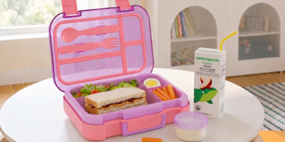 Bento Lunch Box Only $7.82 at Walmart – Includes Utensils & Condiment Container