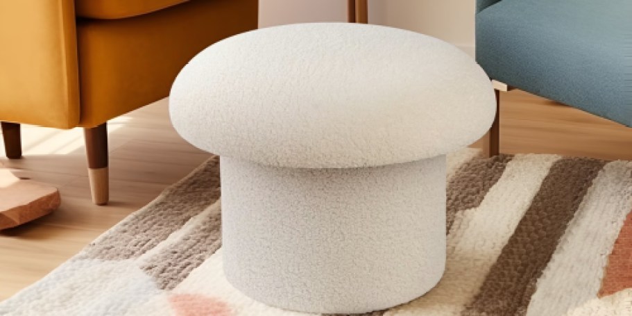 Trendy Mushroom Storage Ottoman Just $28 on Walmart.com (Reg. $40)