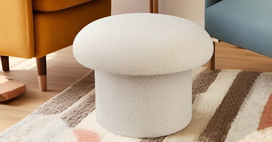 Trendy Mushroom Storage Ottoman Just $28 on Walmart.com (Reg. $40)