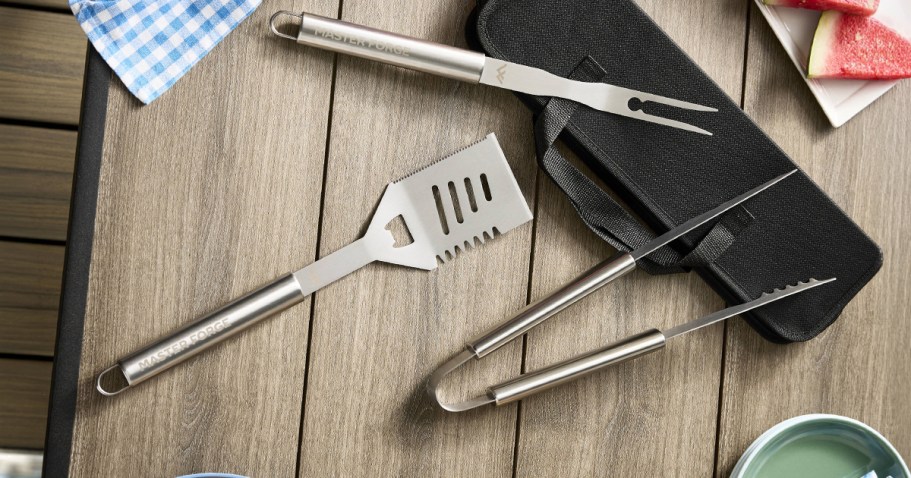 Master Forge Grill Stainless Steel Toolkit Just $19.98 Shipped for Lowe&rsquo;s Rewards Members