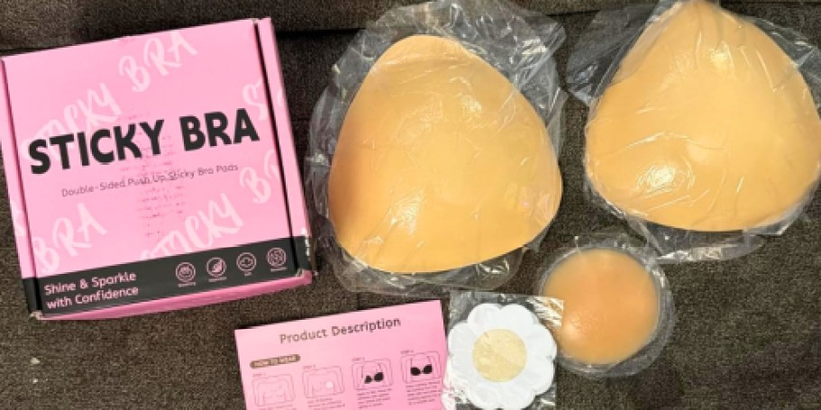 Strapless Adhesive Sticky Push-Up Bra Set Only $9.99 Shipped on Amazon