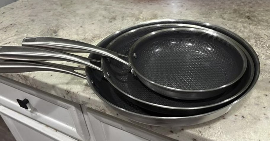 Sam’s Club Kitchen Finds | 3-Piece Hybrid Fry Pan Set Only $59.97!