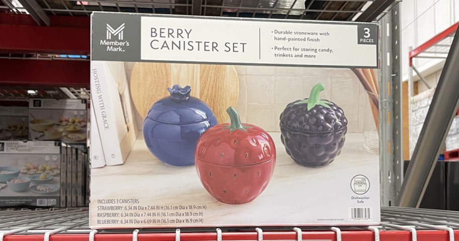 berry canister set box on store shelf