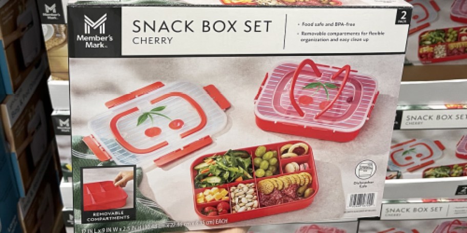 Sam’s Club Kitchen & Dining Sale | Cute Snackle Box 2-Pack Only $9.98