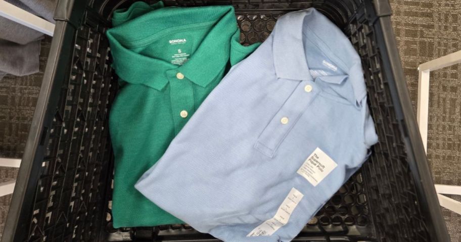Men's Sonoma Goods For Life Short Sleeve Pique Polos in store