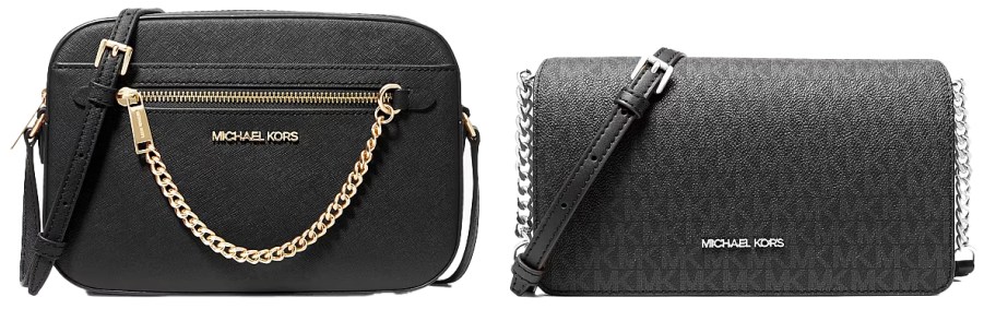 two black crossbody bags